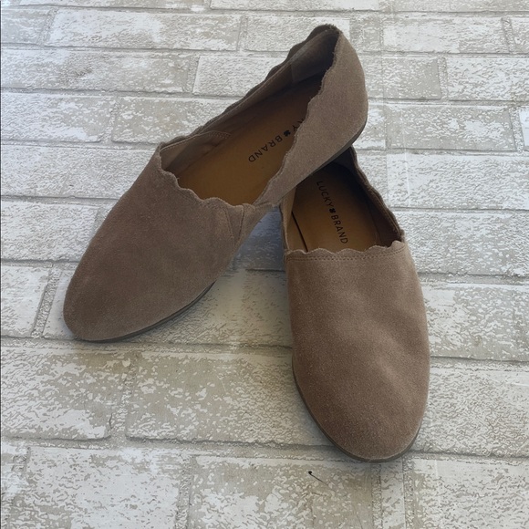 Lucky brand cloeey leather scalloped flats - Picture 3 of 9